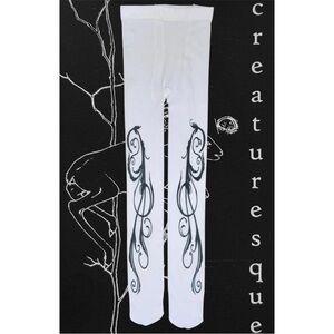 Handmade Creaturesque swirl tights